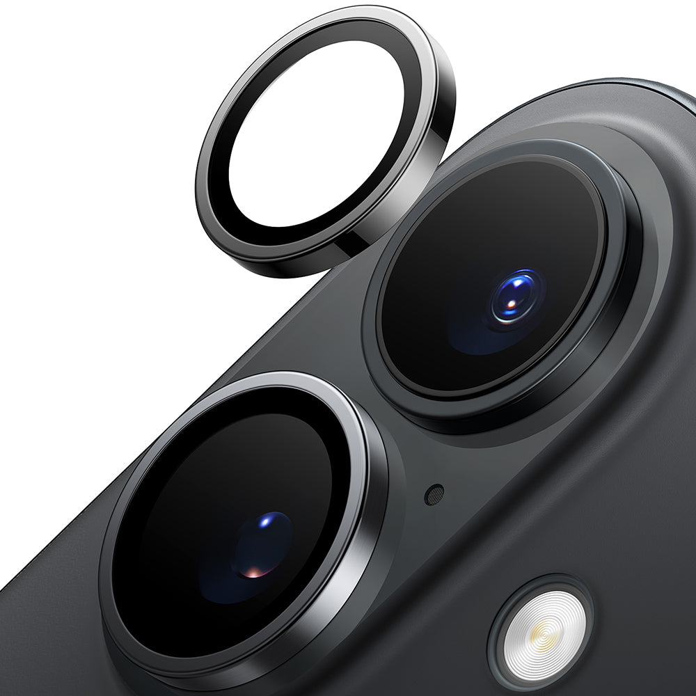 Torras - Lensguard Camera Protector - iPhone 16 / iPhone 16 Plus - Black