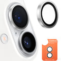 Torras - Lensguard Camera Protector - iPhone 16 / iPhone 16 Plus - Titanium Grey