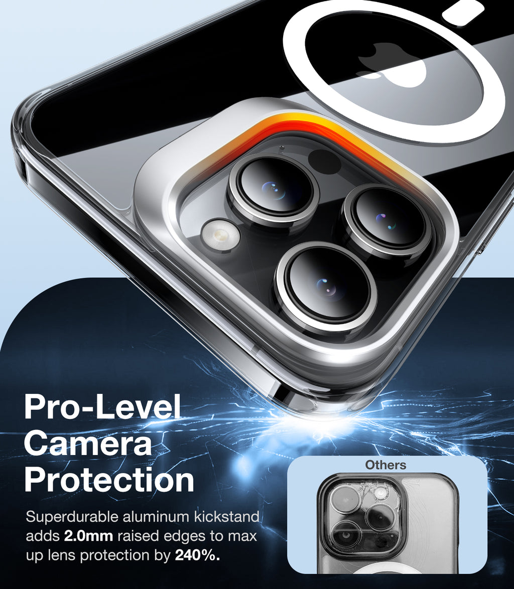 Torras - Lstand MagSafe - iPhone 15 Pro - Clear