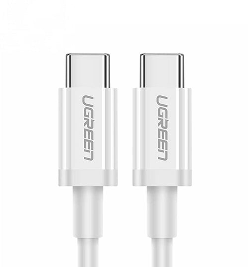 Cablu Ugreen US264 (60520), USB-C, PD60W 3A, 2m, Alb
