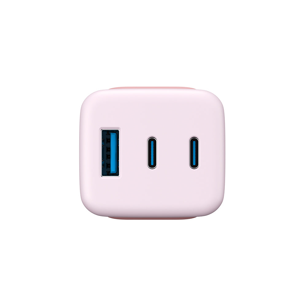 Havit - Wall Charger (UC260 EU) - 2x USB-C, USB, 65W - Pink