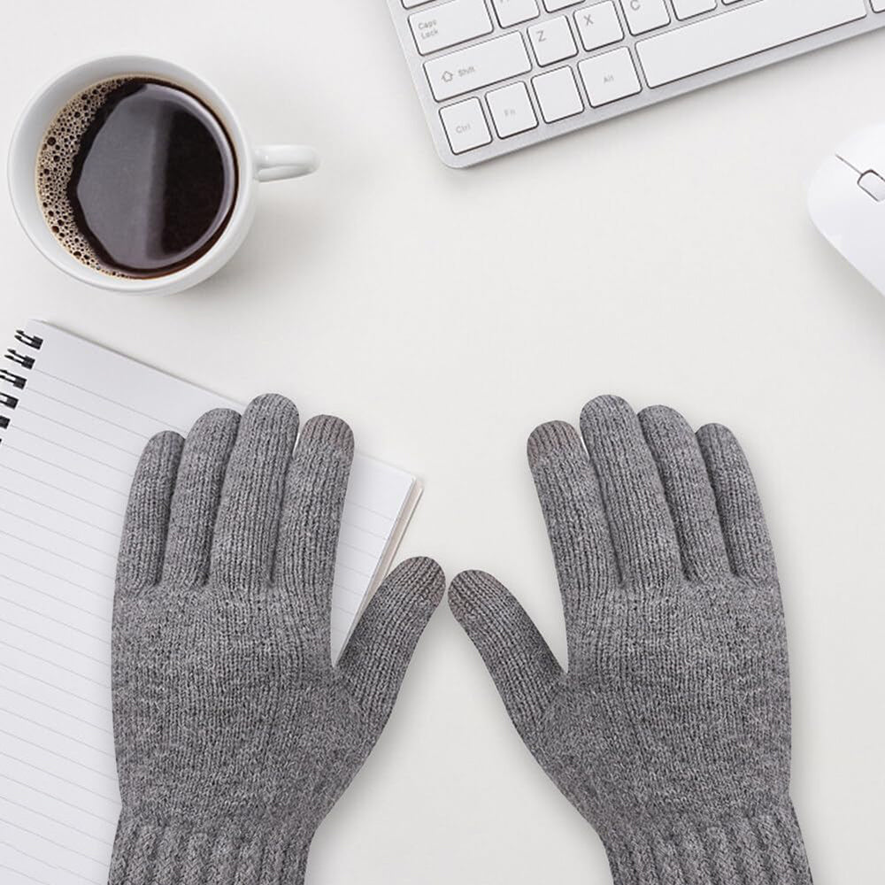 Techsuit - Gloves (ST0015) - from Alpaca Wool, Size 21cm - Black