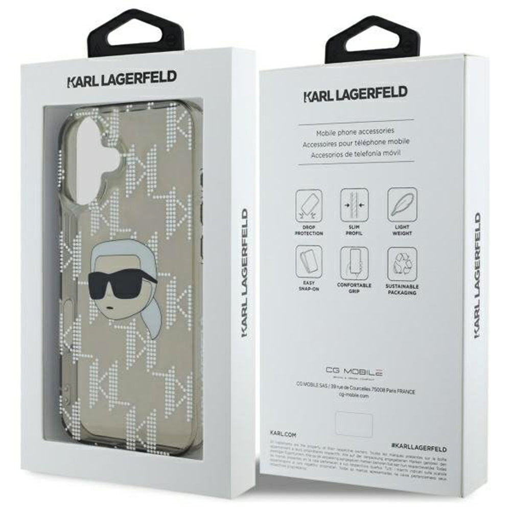 Karl Lagerfeld - IML Luxury Electroplated (KLHCP16SHKLPKHK) - iPhone 16 - Karl Head