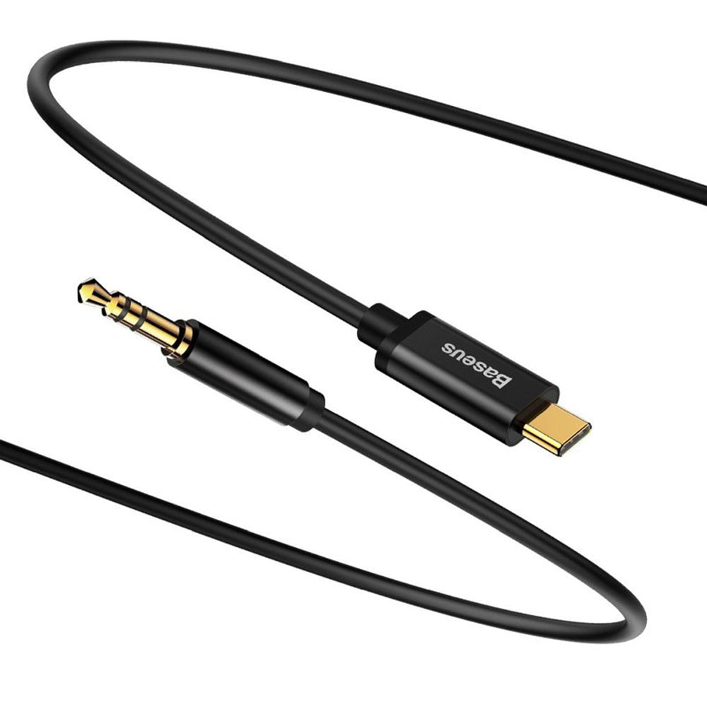 Baseus - Audio Cable Adapter M01 (CAM01-01) - USB-C to Jack 3.5mm, Digital Audio Transmission, Gold-plated Plug, 1.2m - 