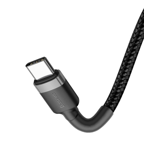 Baseus - Data Cable Cafule (CATKLF-GG1) - Type-C to Type-C 480Mbps, PD2.0, 60W, 3A, 1m - Black