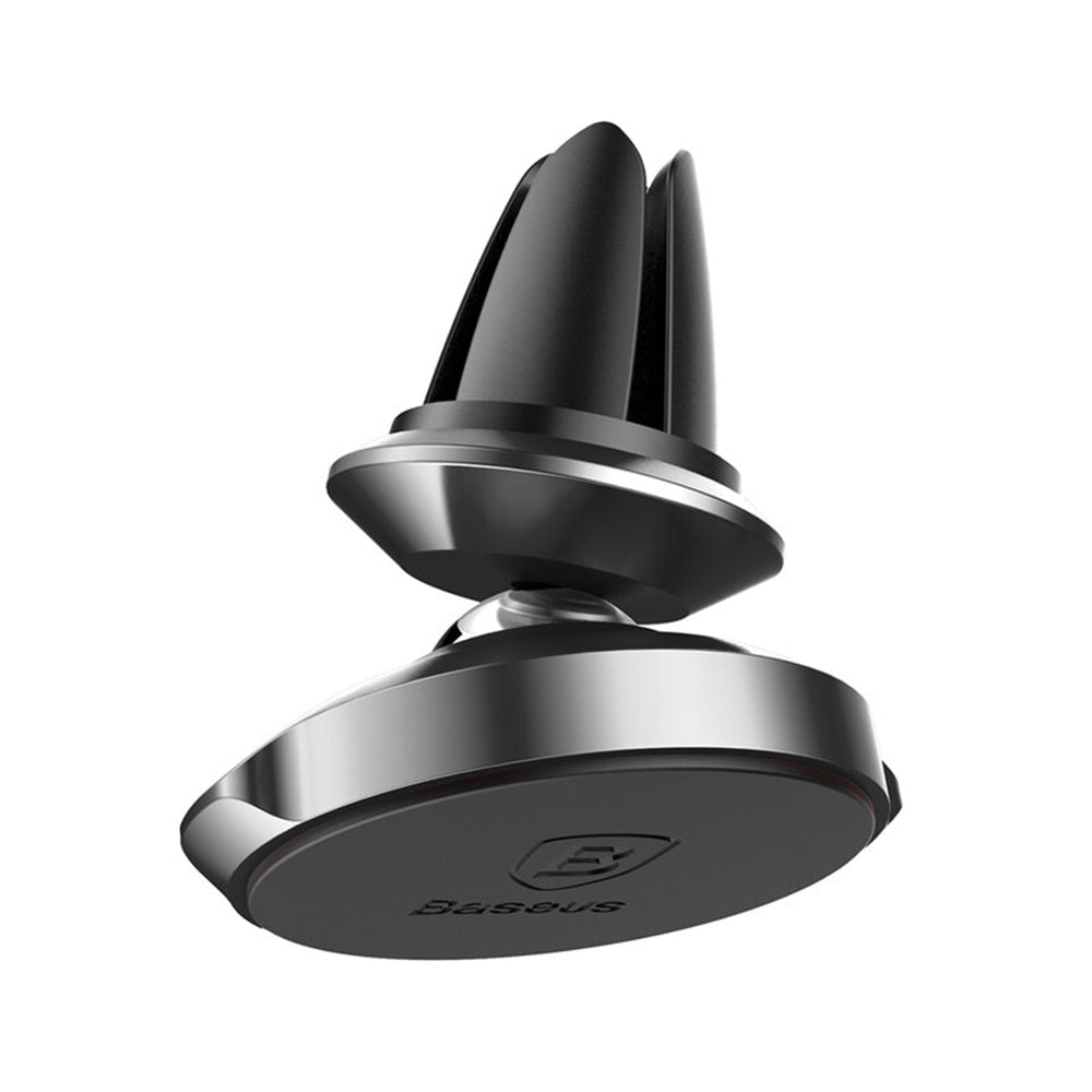 Baseus - Car Holder (SUER-A01) - Magnetic Strong Grip, Air Vent Installation, 360°, Small Size, Universal - Black