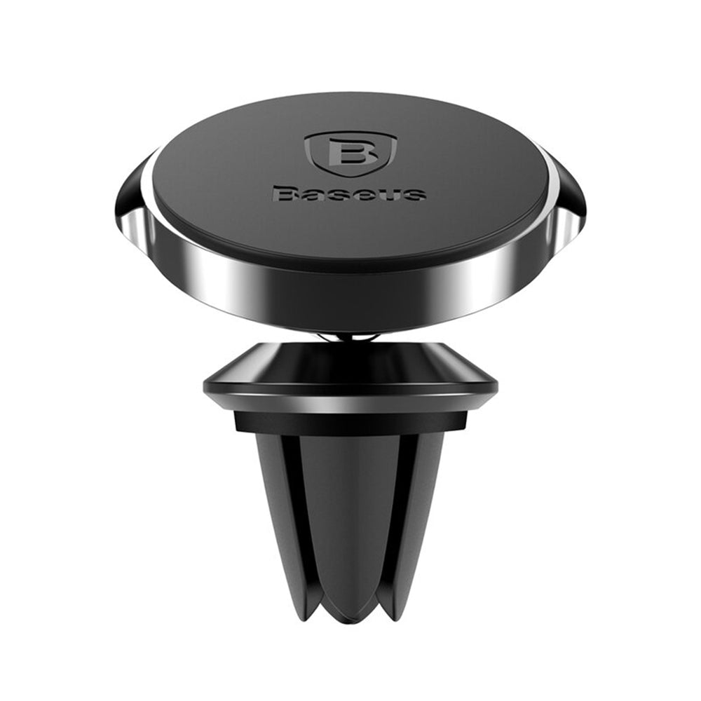Baseus - Car Holder (SUER-A01) - Magnetic Strong Grip, Air Vent Installation, 360°, Small Size, Universal - Black