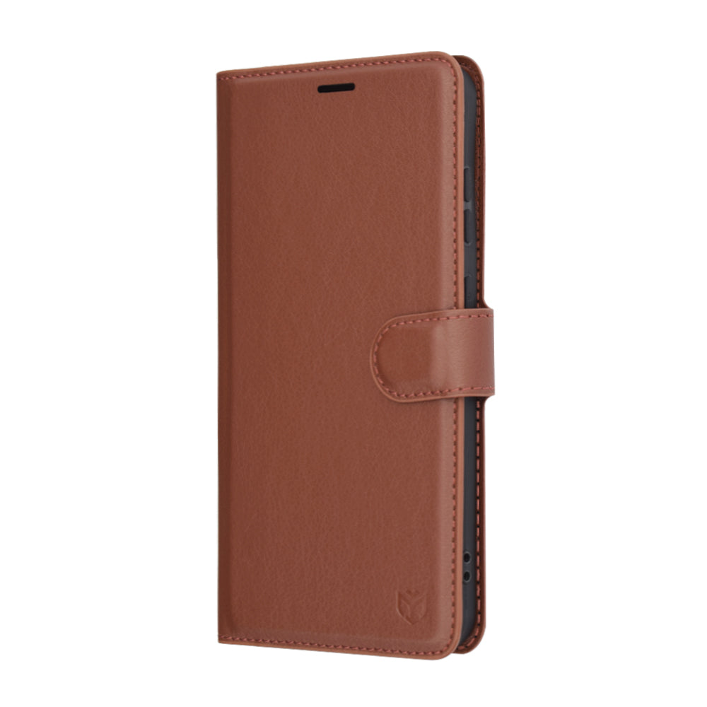 Techsuit - Leather Folio - Samsung Galaxy S25 Plus - Brown