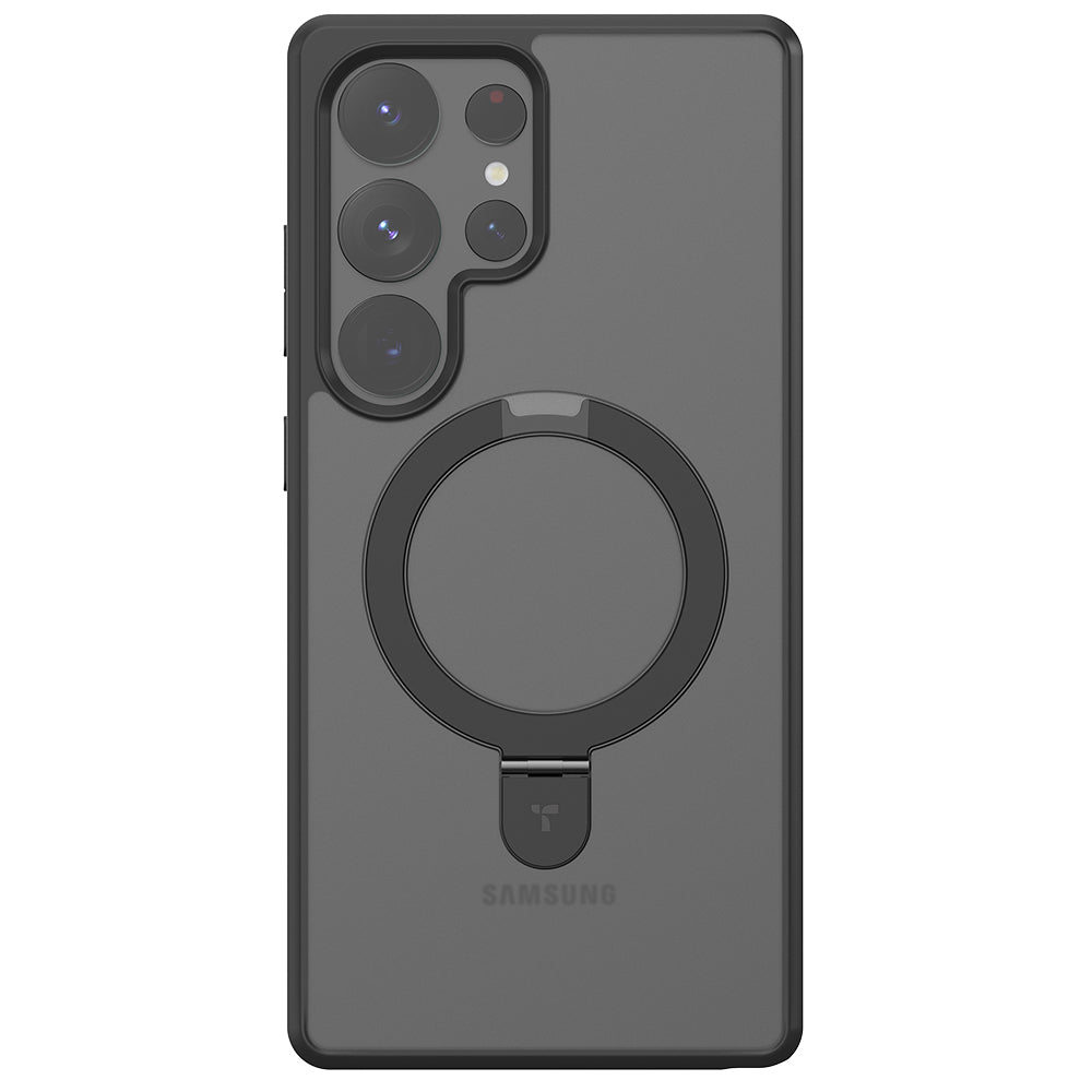 Torras Husa de protectie Torras Ostand MagSafe Series compatibil cu Samsung Galaxy S25 Ultra, Negru – imagine 3