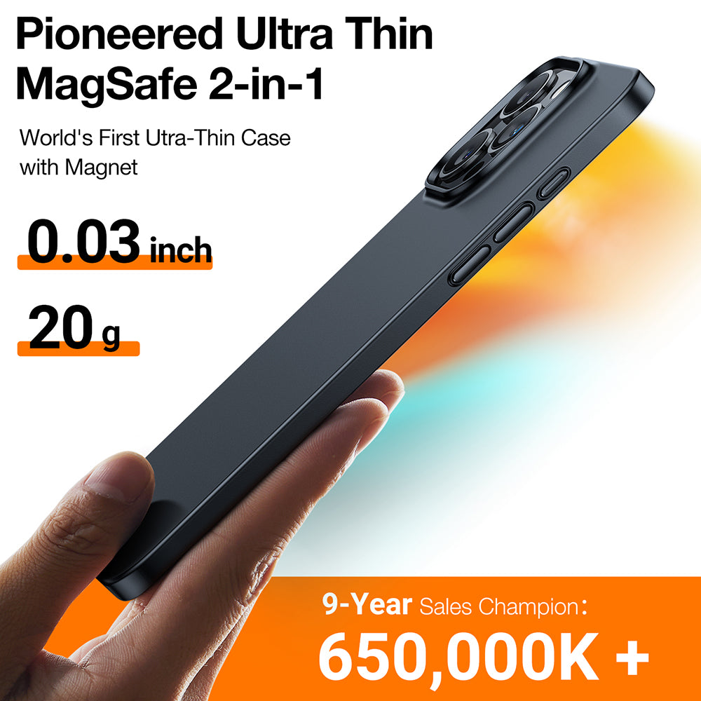 Torras Husa de protectie Torras OriginFit-Mag Series compatibil cu iPhone 15 Pro Max, Negru – imagine 4