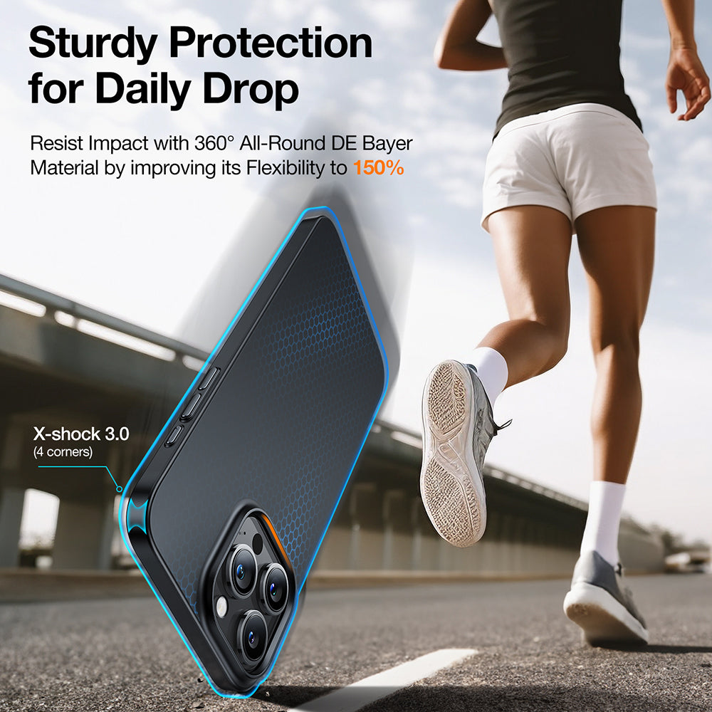 Torras Husa de protectie Torras OriginFit-Mag Series compatibil cu iPhone 15 Pro Max, Negru – imagine 6