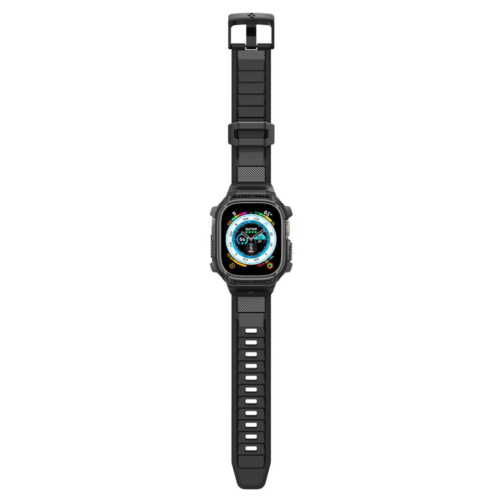 Spigen - Rugged Armor Pro (ACS05460) - Apple Watch Ultra / Ultra 2 - Black