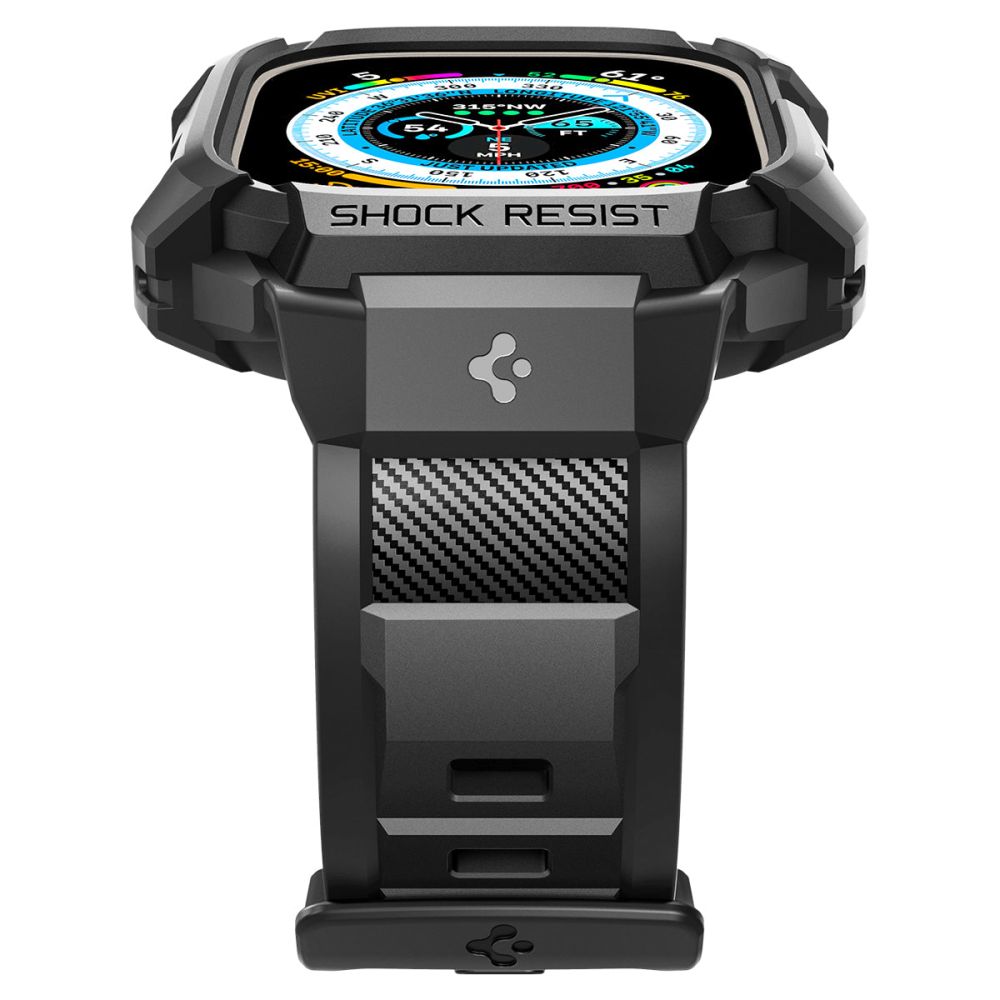 Spigen - Rugged Armor Pro (ACS05460) - Apple Watch Ultra / Ultra 2 - Black