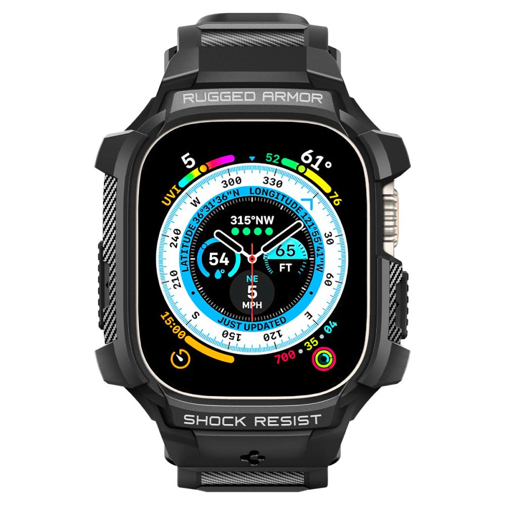 Spigen - Rugged Armor Pro (ACS05460) - Apple Watch Ultra / Ultra 2 - Black