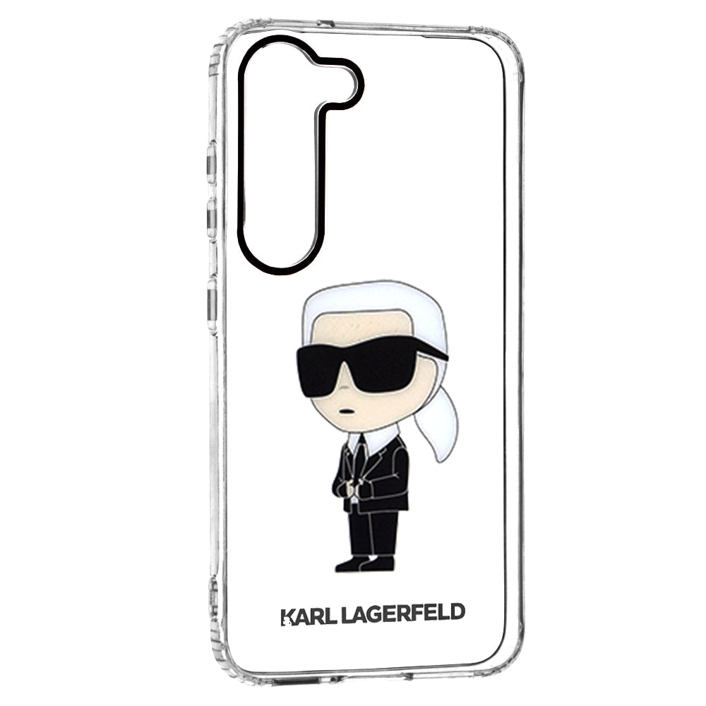Karl Lagerfeld - Hardcase Transparent (KLHCS23SHNIKTCT) - Samsung Galaxy S23 - Ikonik Karl Lagerfeld