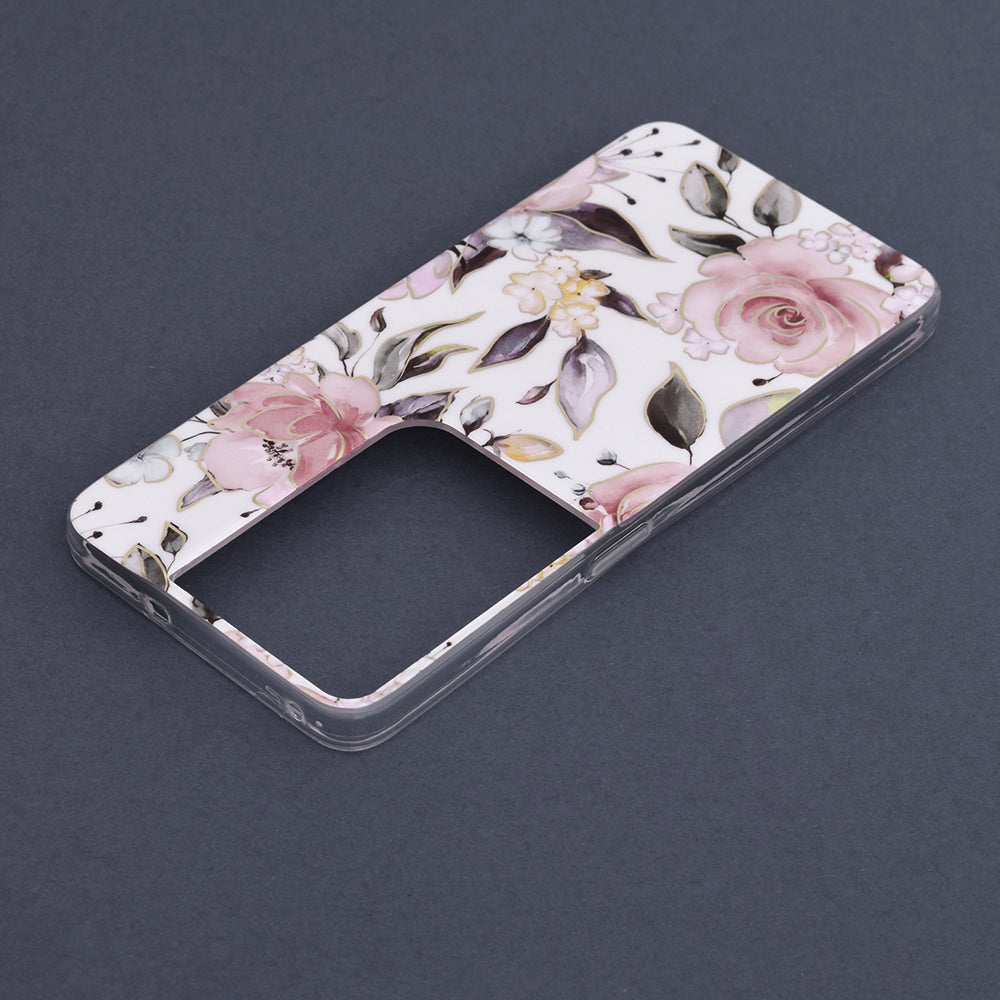 Husa de protectie Techsuit Marble Series compatibil cu Oppo Reno8 Pro, Alb