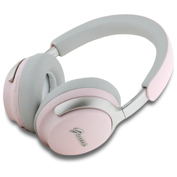 Guess - Wireless Headphones Metal Script Logo (GUBHC22PSBCSMP) - Bluetooth, ANC, On-ear - Pink