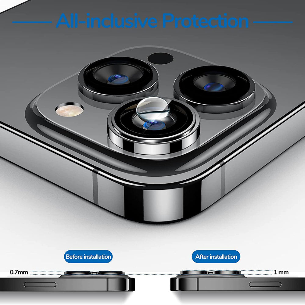 Lito Folie de protectie Lito S+ Camera Glass compatibil cu iPhone 14 Pro / iPhone 14 Pro Max, Argintiu – imagine 6