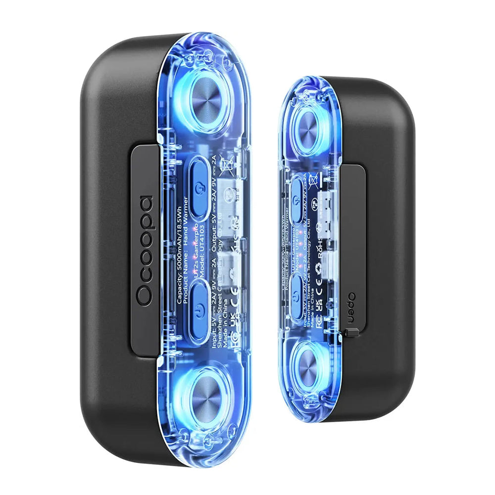 Ocoopa - Hand Warmer UT2s GamerPRO (UT4103-BK) - Type-C, with Power Bank, RGB Lights, Magnetic, MagTwins, 2x 5000mAh - B