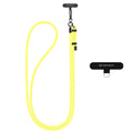 Techsuit - Rope Crossbody Strap (RCS1-31) - for Phones, Carabiner, Nylon Braided, Durable, Adjustable - Bright Limoncell