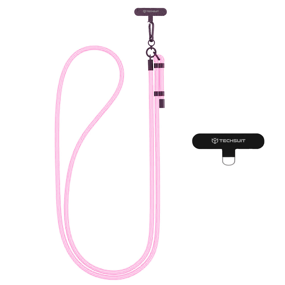 TechSuit Suport Techsuit Rope Crossbody Strap (RCS1-25), for Phones, Carabiner, Nylon Braided, Durable, Adjustable, Flam