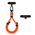 Techsuit - Rope Wrist Strap (RWS1-50-62) - for Phones, Carabiner, Nylon Braided, Durable, Adjustable, Universal - Sunset