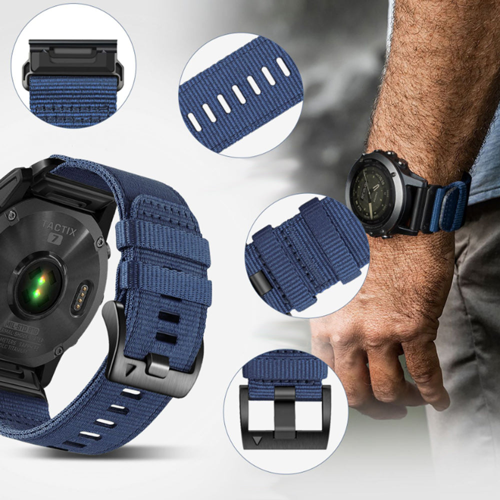 Techsuit - Watchband QuickFit 20mm (W070) - Instinct 2S/2S Solar/Approach S70 42mm/fenix 7S Pro Sapphire Solar - Green D