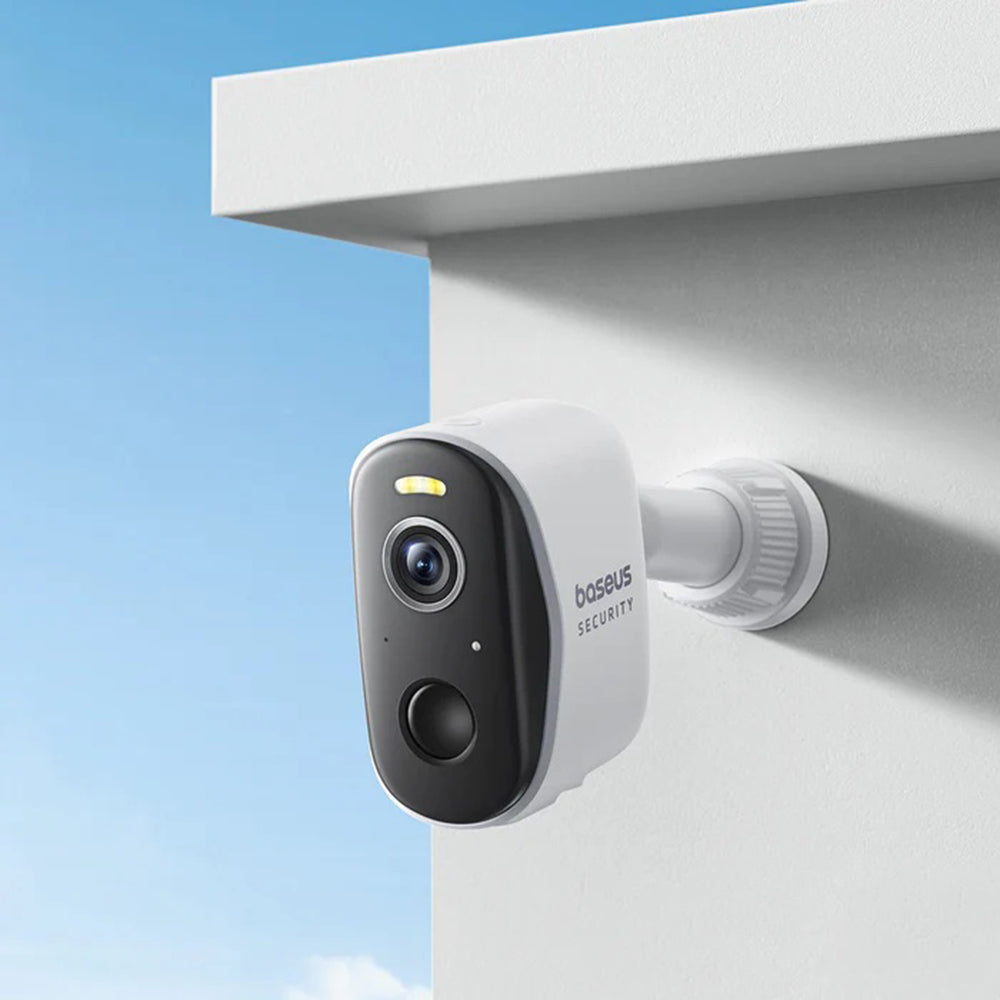 Baseus - Outdoor Camera Security N1 (S0TW002131) - 2K, 16GB, 2x Camera Kit, Two-way Talk, Night Vision, IP67, 7800mAh - 