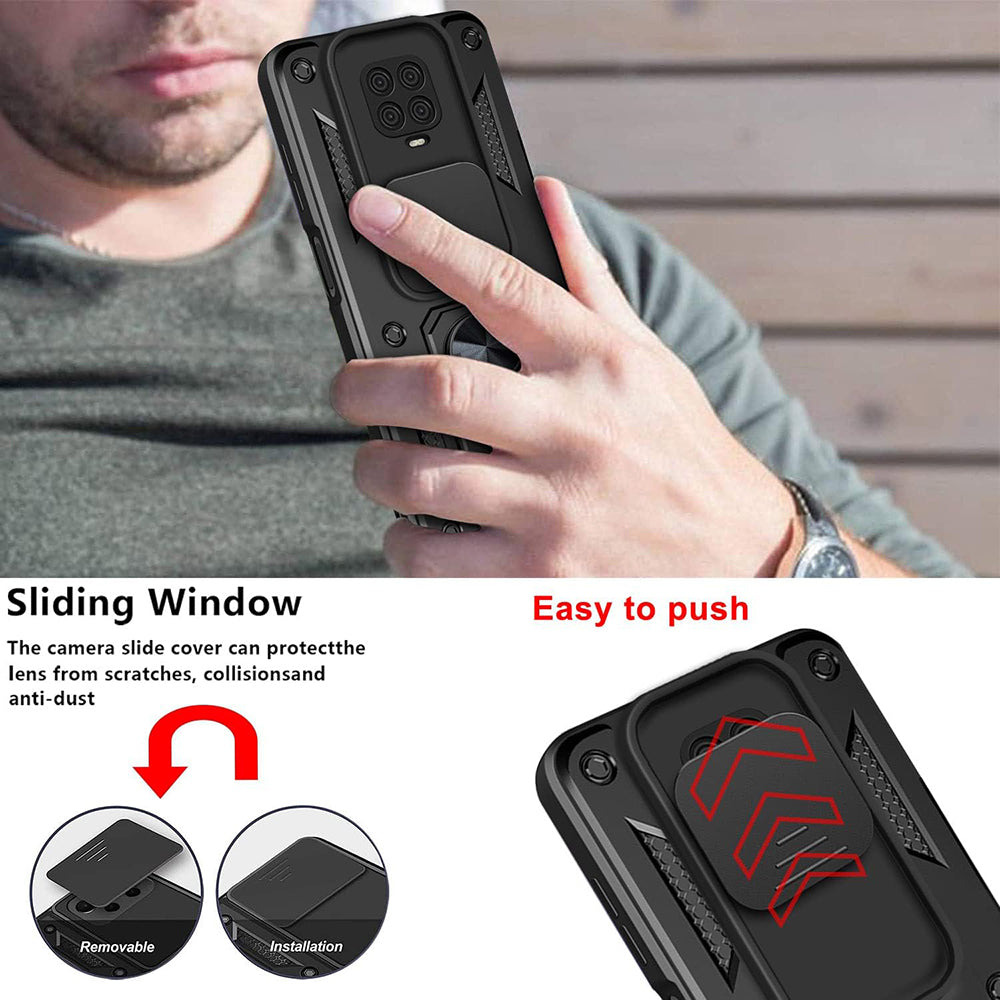 Techsuit - CamShield Series - Xiaomi Redmi Note 9S / Note 9 Pro / Note 9 Pro Max - Black