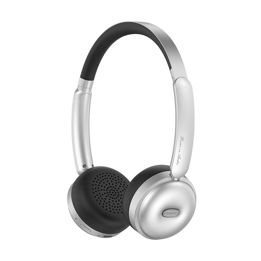 Havit - Wireless Headphones (H616BT) - On-ear, Bluetooth 5.4, 400mAh, Type-C - Silver / Black