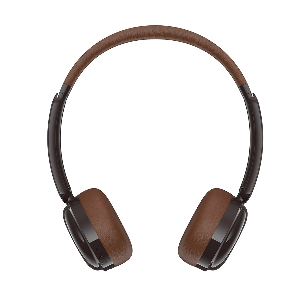 Havit - Wireless Headphones (H616BT) - On-ear, Bluetooth 5.4, 400mAh, Type-C - Brown