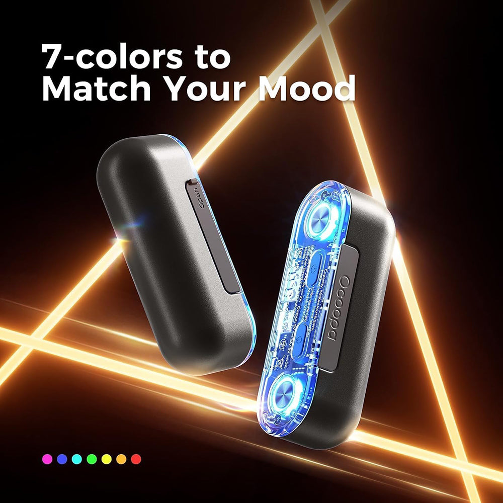 Ocoopa - Hand Warmer UT2s GamerPRO (UT4103-BK) - Type-C, with Power Bank, RGB Lights, Magnetic, MagTwins, 2x 5000mAh - B