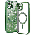 Techsuit - Luxury Glitter MagSafe - iPhone 14 Plus - Deep Green