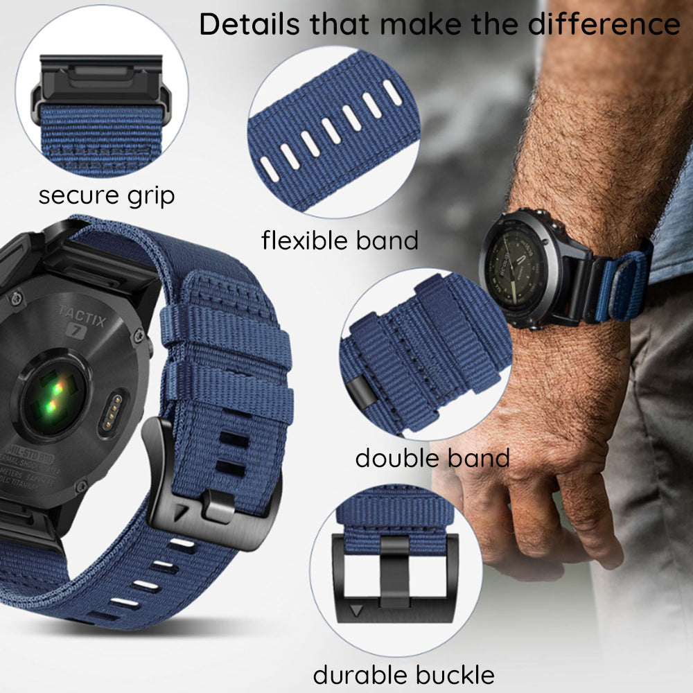 Techsuit - Watchband 22mm (W070) - Samsung Galaxy Watch (46mm)/Watch 3/Gear S3, Huawei Watch GT/GT 2 (46mm) - Orange Blo