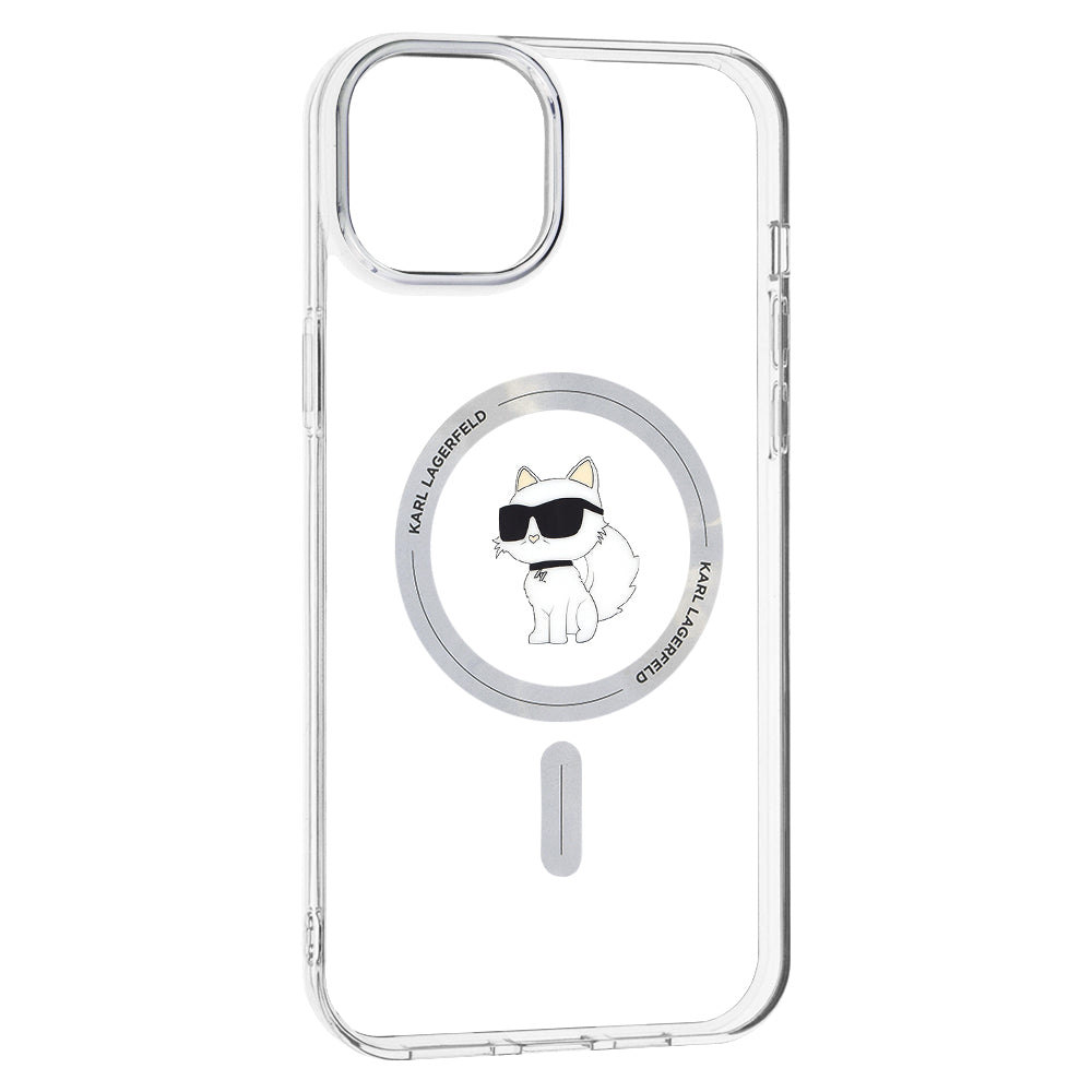 Karl Lagerfeld - IML MagSafe (KLHMP15MHFCCNOT) - iPhone 15 Plus - Transparent Choupette