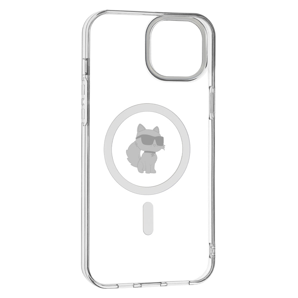 Karl Lagerfeld - IML MagSafe (KLHMP15MHFCCNOT) - iPhone 15 Plus - Transparent Choupette