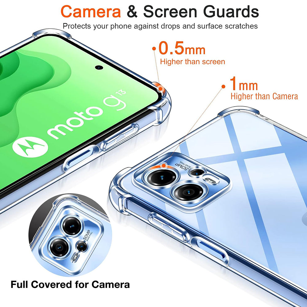 Techsuit - Shockproof Clear Silicone - Motorola Moto G05 / E15 - Clear