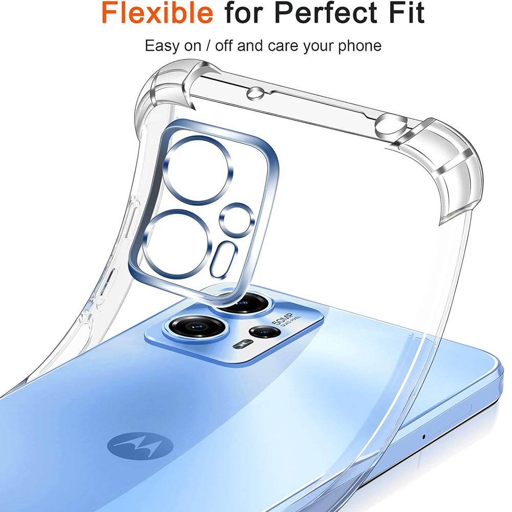 Techsuit - Shockproof Clear Silicone - Motorola Moto G05 / E15 - Clear