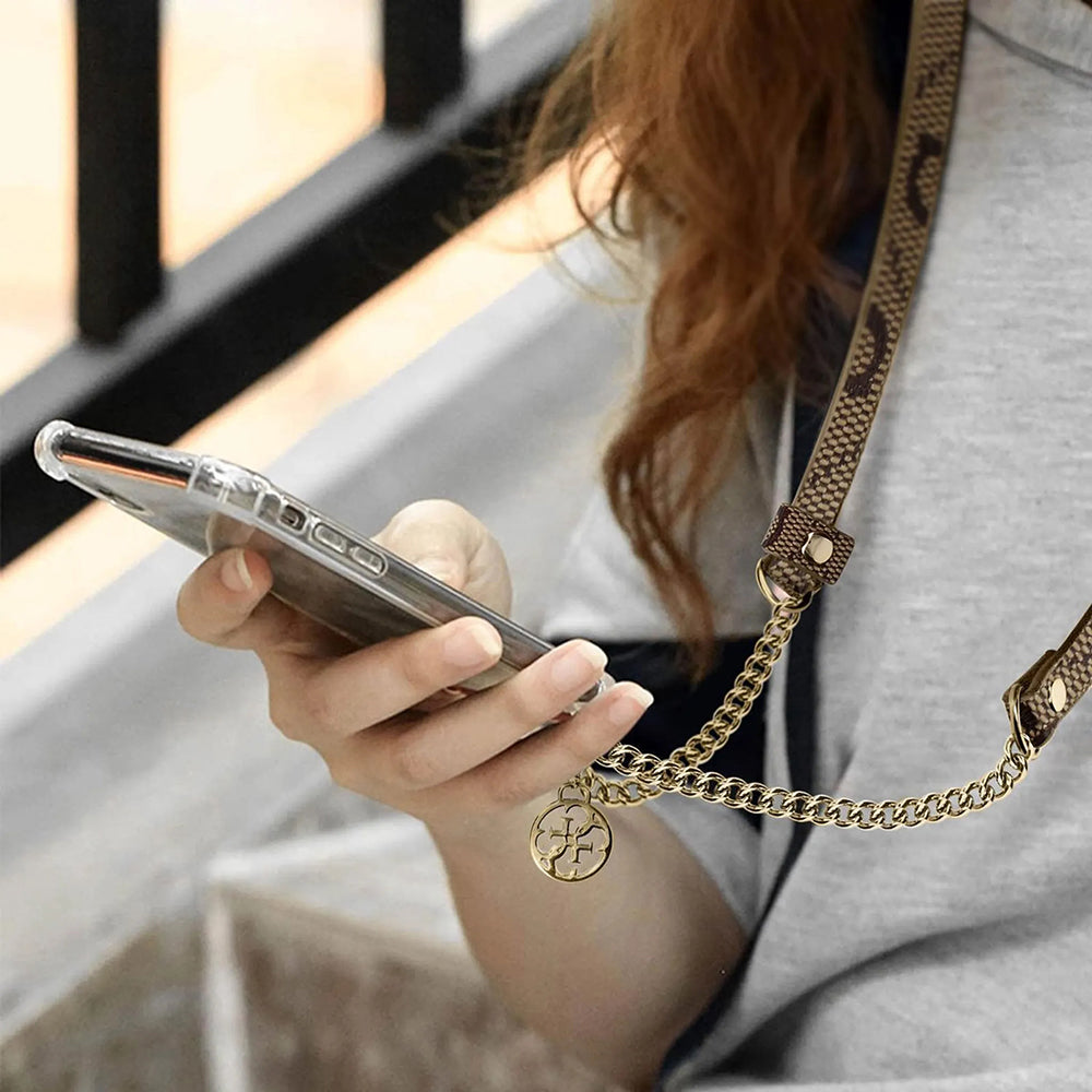 Snur Universal pentru Telefon - Guess 4G Chain CBDY Strap (GUOUC4MG4EW) - Brown