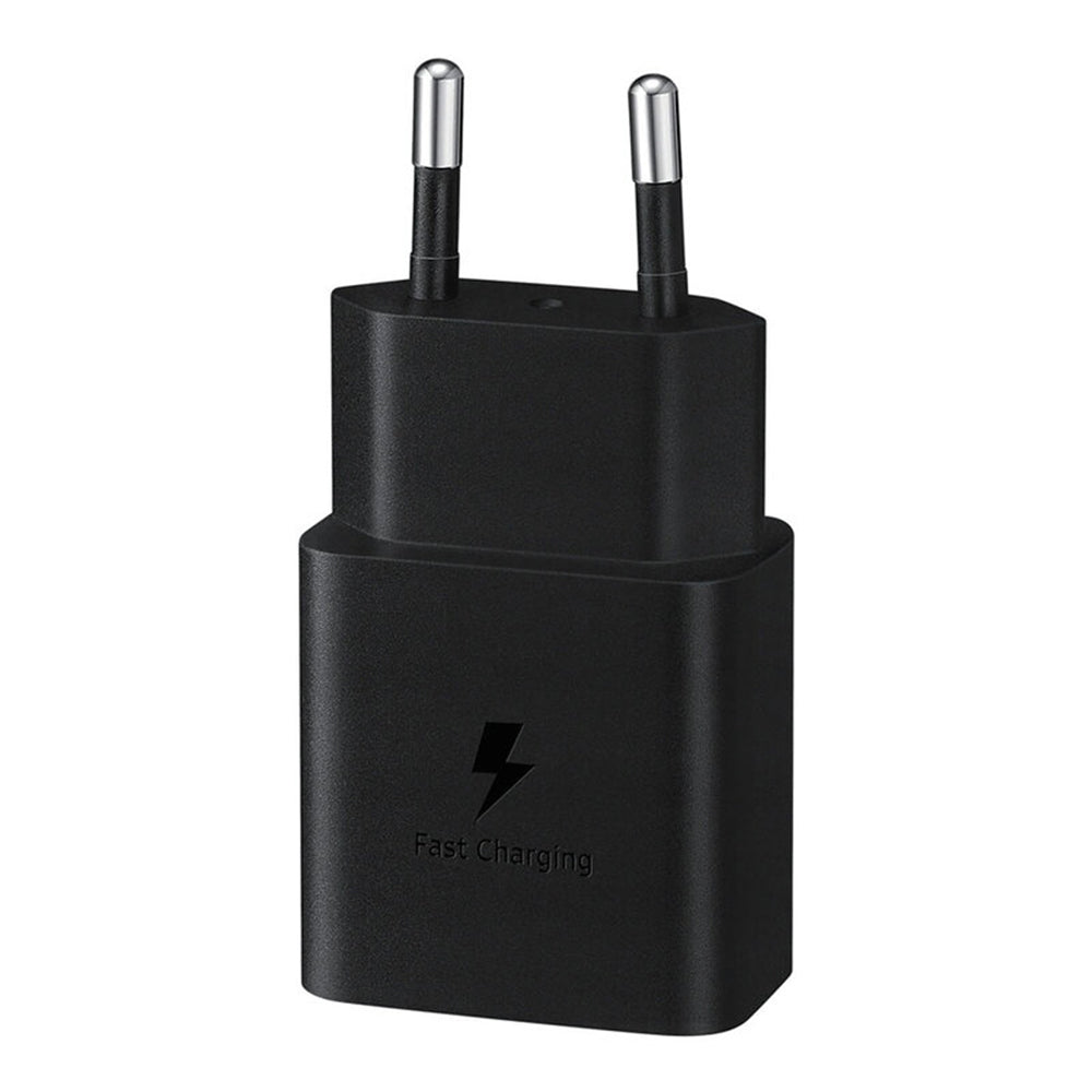 Samsung - Original Wall Charger (EP-T1510NBEGEU) - Type-C Fast Charging 15W - Black (Blister Packing)