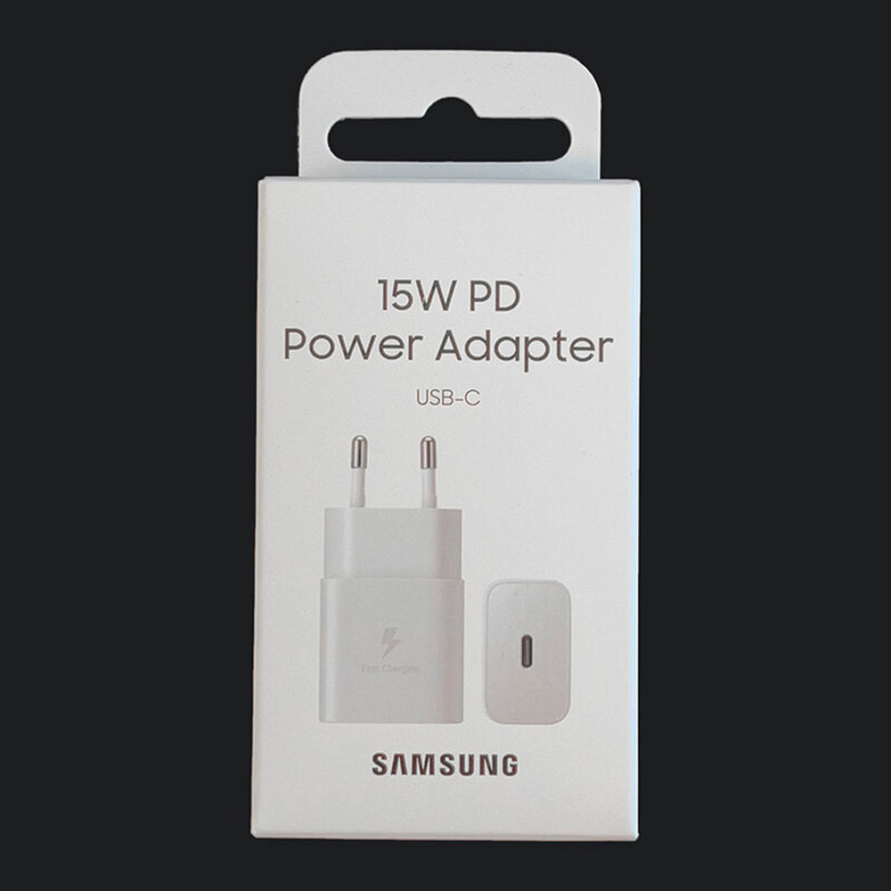 Samsung - Original Wall Charger (EP-T1510NWEGEU) - Type-C Fast Charging 15W - White (Blister Packing)