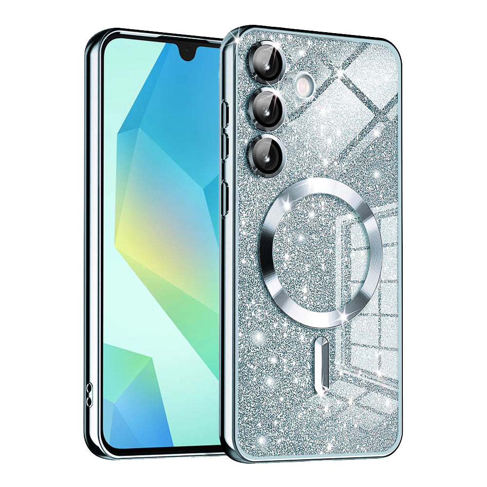 Techsuit - Luxury Glitter MagSafe - Samsung Galaxy A16 4G / A16 5G - Light Blue