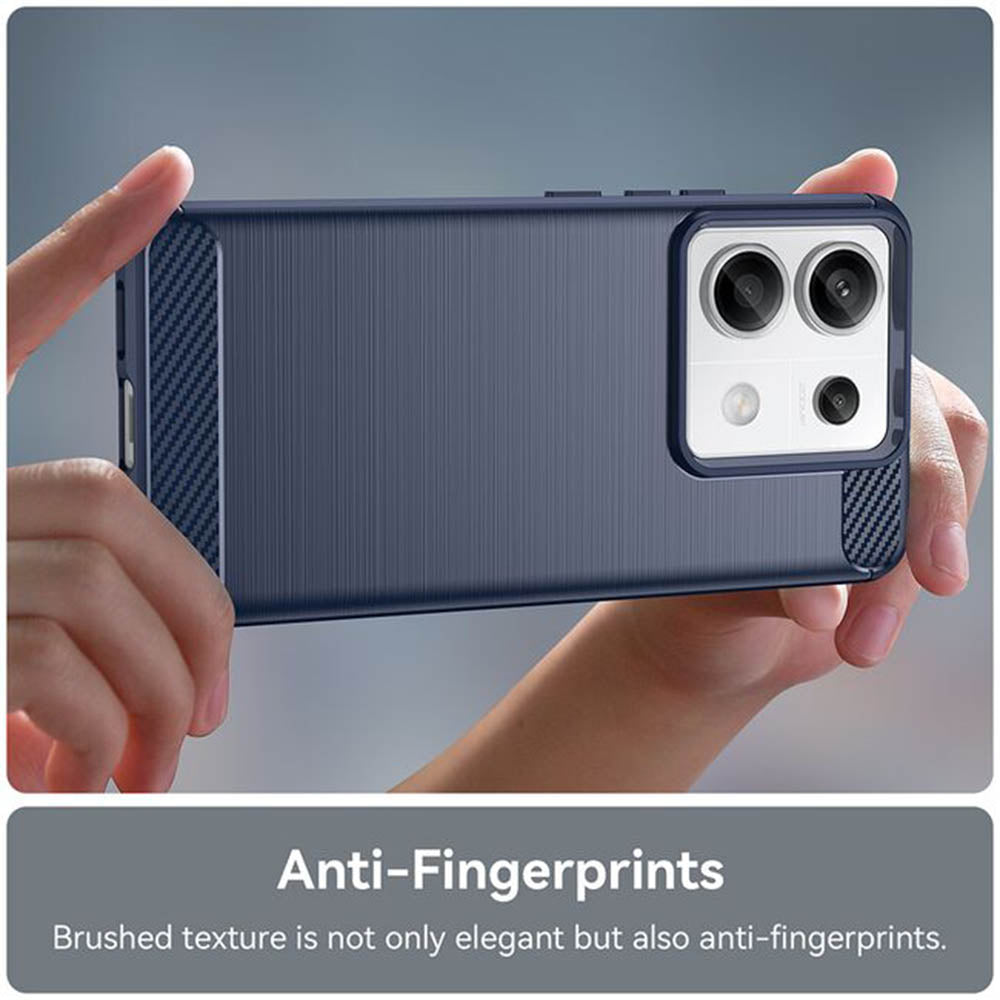 Techsuit - Carbon Silicone - Xiaomi Redmi Note 14 4G (Regional) - Blue