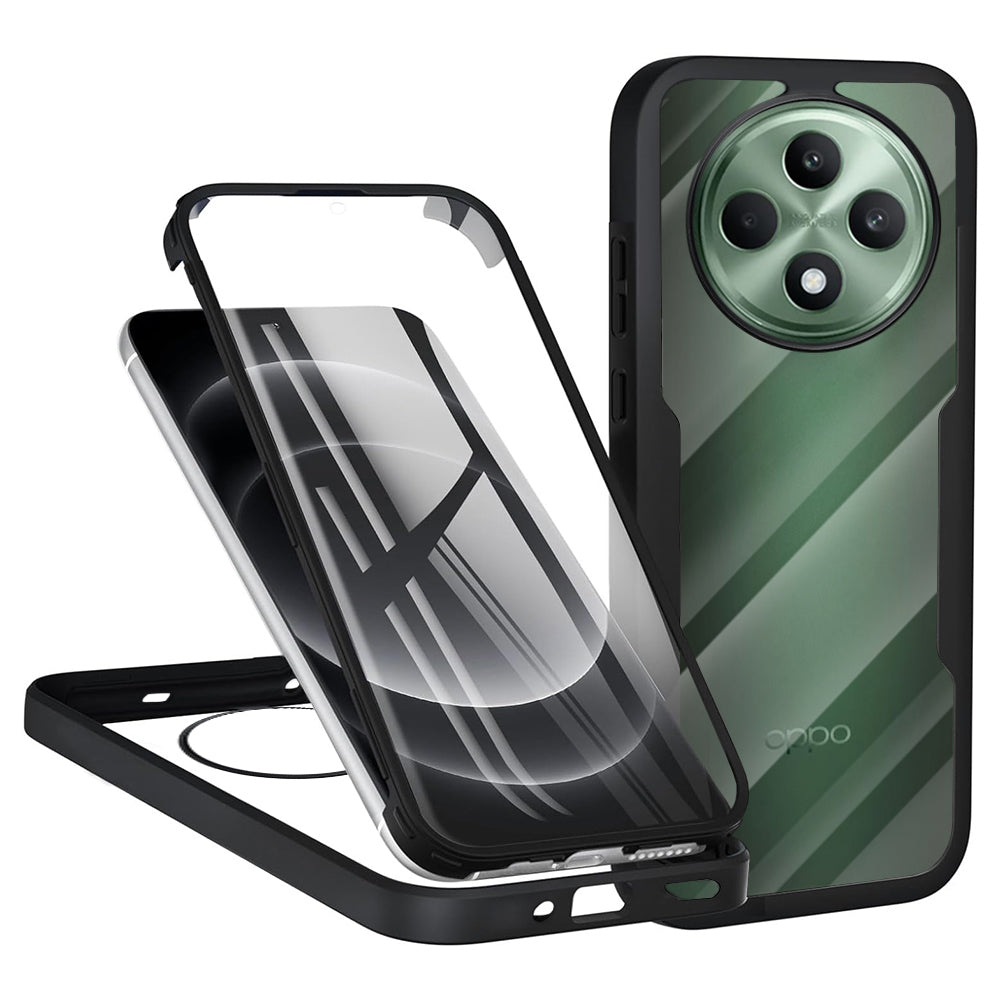 Techsuit - ColorVerse 360 Series + Screen Protector - Oppo Reno12 F 4G / Reno12 F 5G / Reno12 FS 4G / Reno12 FS 5G - Bla