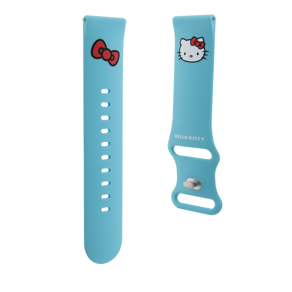 Hello Kitty - Strap Silicone Kitty Head (HKUWLSCHBLB) - Samsung Watch (46mm)/Watch 3, Huawei Watch GT 2/GT 3 (46mm) - Bl