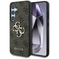 Guess - Hardcase 4G Big Metal Logo (GUHCS25M4GMGBR) - Samsung Galaxy S25 Plus - Brown