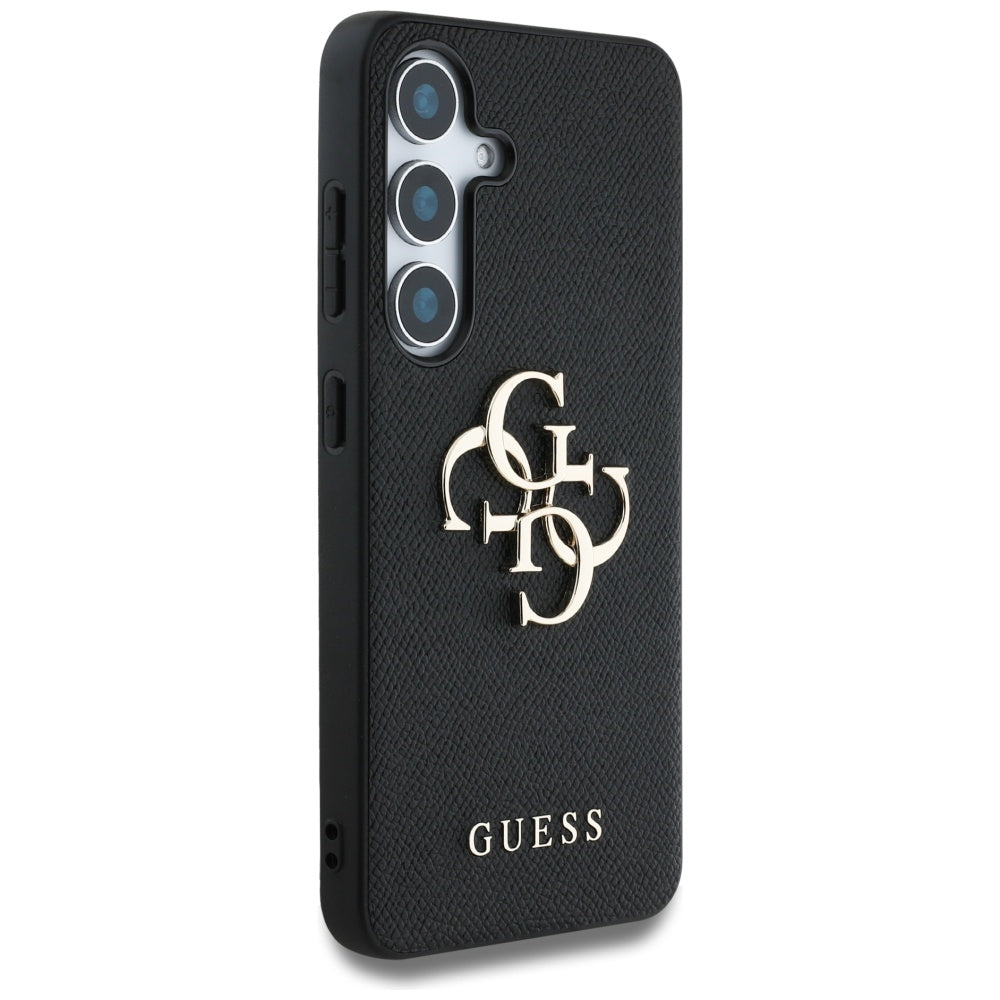 Husa pentru Samsung Galaxy S25 - Guess Hardcase 4G Grained Big and Classic Logo (GUHCS25SPGT4MBK) - Black
