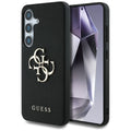 Husa pentru Samsung Galaxy S25 Plus - Guess Hardcase 4G Grained Big and Classic Logo (GUHCS25MPGT4MBK) - Black