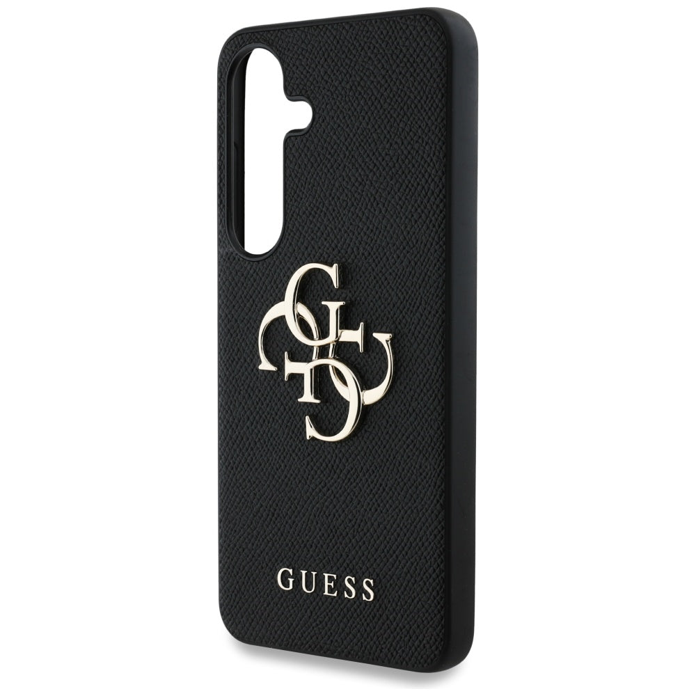 Husa pentru Samsung Galaxy S25 Plus - Guess Hardcase 4G Grained Big and Classic Logo (GUHCS25MPGT4MBK) - Black