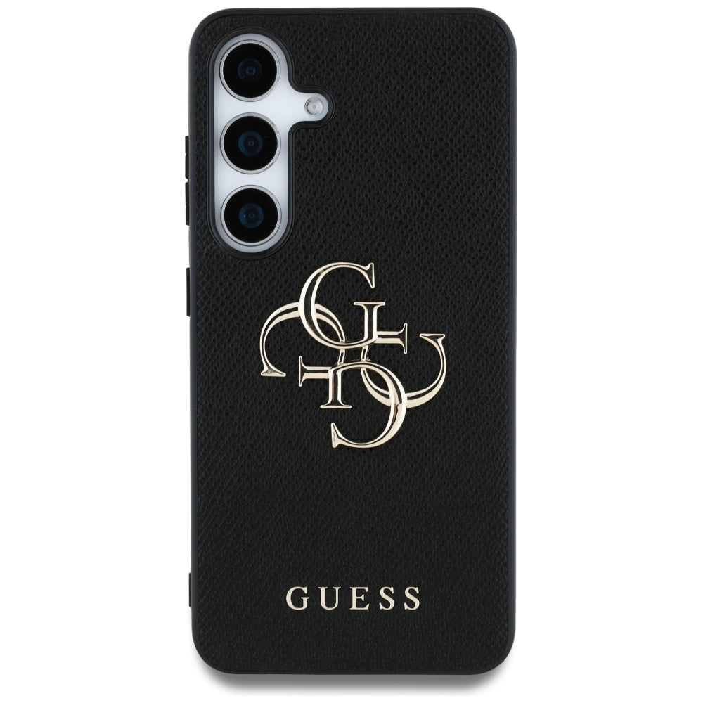 Husa pentru Samsung Galaxy S25 Plus - Guess Hardcase 4G Grained Big and Classic Logo (GUHCS25MPGT4MBK) - Black
